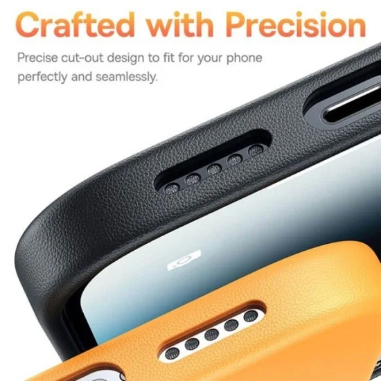 Cover Iphone 15 Pro Max Series Fauxther Baseus - Cluster Black